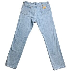 VINTAGE Wrangler A101 Jeans Mens 38x36 Actual 39x36 Light Wash Denim Pants